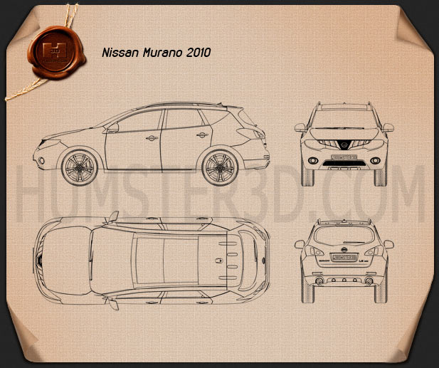 Nissan Murano 2009 car clipart