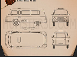 Barkas B1000 KB 1961 clipart