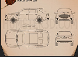 Bentley EXP 9 F 2012 car clipart