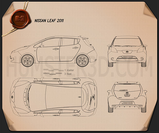 Nissan LEAF 2011 PNG Clipart