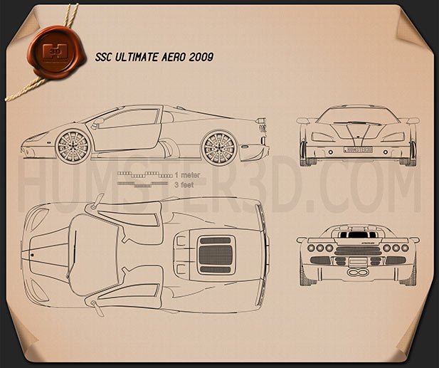 SSC Ultimate Aero 2009 PNG Clipart