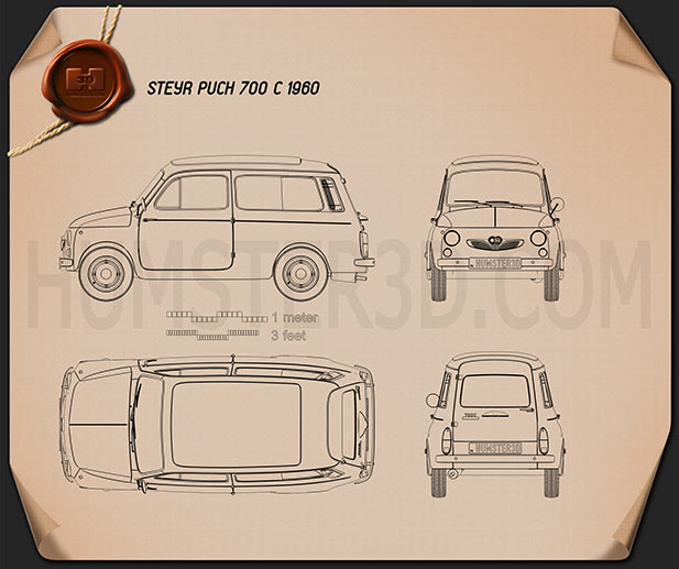 Puch 700 C 1961 PNG Clipart