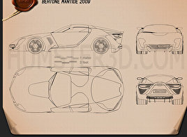 Bertone Mantide 2009 car clipart