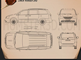 Lancia Voyager 2012 clipart