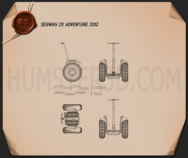 Segway 2X Adventure 2012 Moto clipart