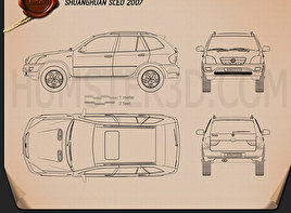 Shuanghuan SCEO 2007 car clipart