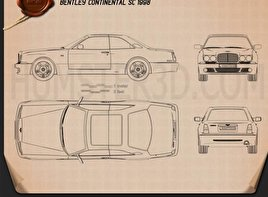 Bentley Continental SC 1998 car clipart