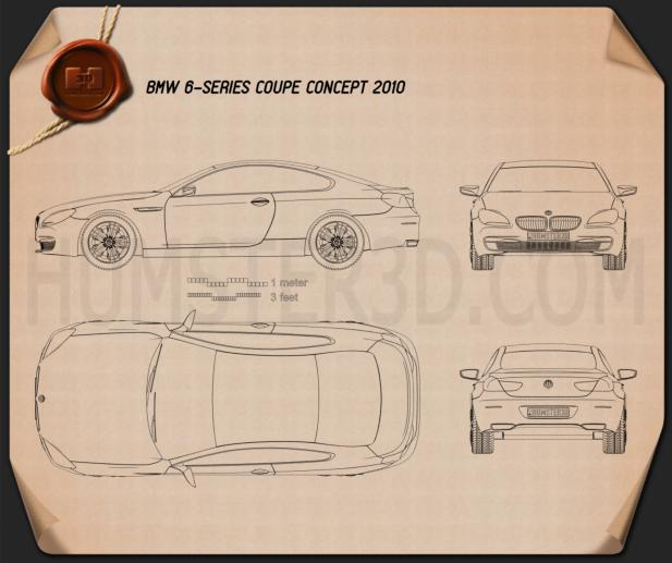 BMW 6 Series F12/F13 Coupe Imagem Clipart