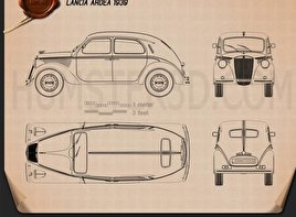 Lancia Ardea 1939 car clipart
