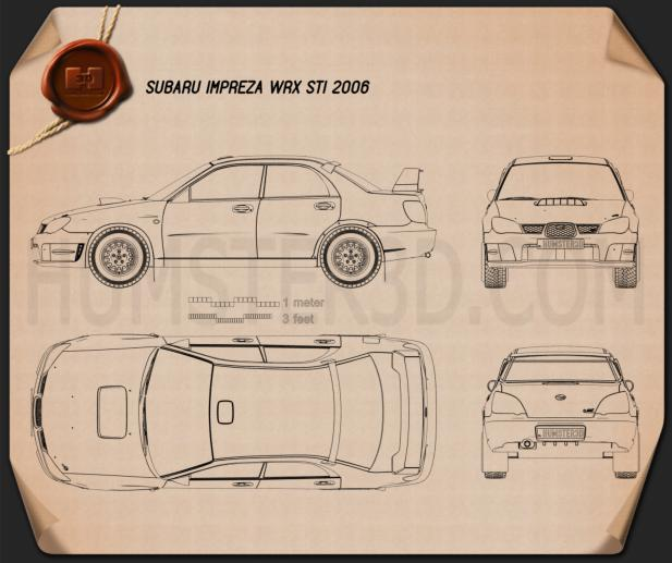 Subaru Impreza WRX STI 2006 Blueprint