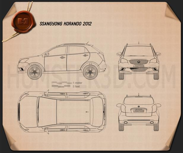 SsangYong Korando (New Actyon) 2012 car clipart