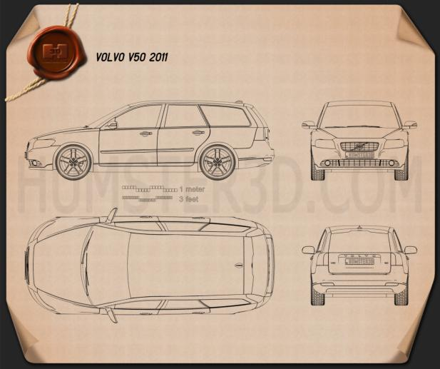 Volvo V50 2011 PNG Clipart