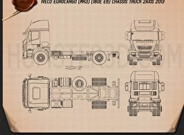 Iveco EuroCargo Chassis Truck 2013 clipart