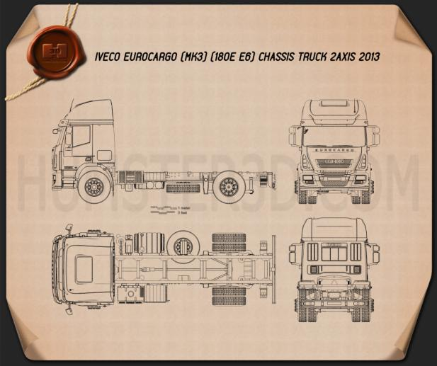Iveco EuroCargo Chassis Truck 2013 PNG Clipart