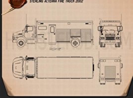 Sterling Acterra Fire Truck 2002 clipart