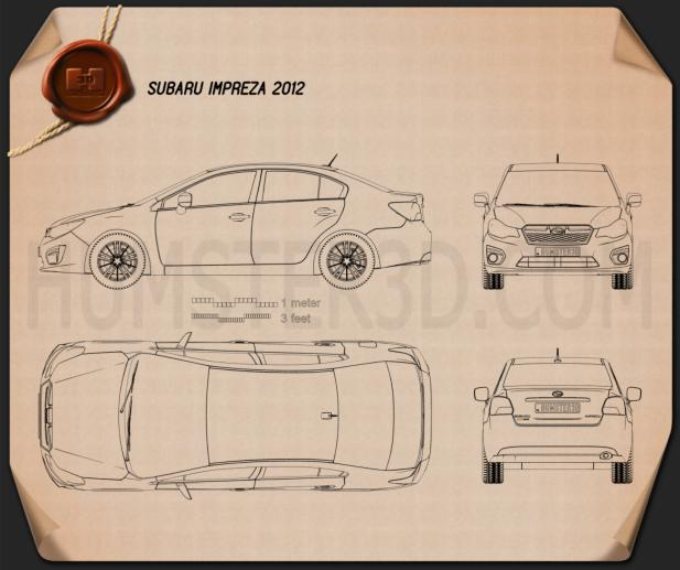 Subaru Impreza 2012 PNG Clipart