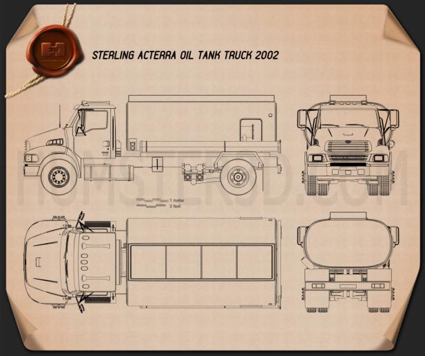 Sterling Acterra Oil Tank Truck 2002 clipart