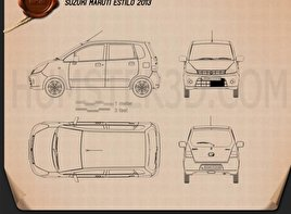 Suzuki (Maruti) Estilo 2013 car clipart