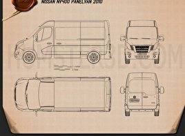 Nissan NV400 Kastenwagen 2010 clipart