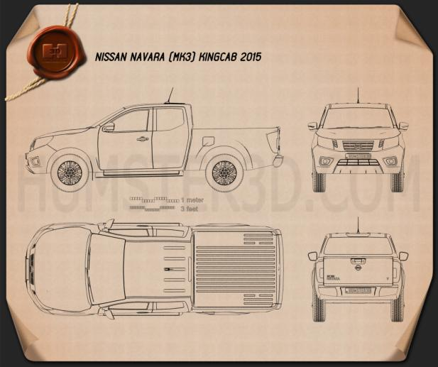 Nissan Navara King Cab 2015 Blueprint