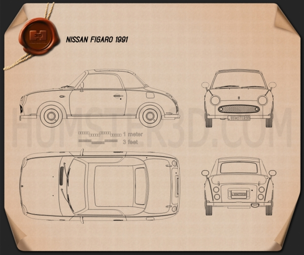 Nissan Figaro 1991 PNG Clipart