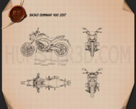Bajaj Dominar 400 2017 Motorcycle clipart