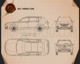 Seat Tarraco 2019 car clipart