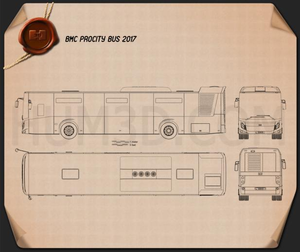 BMC Procity Bus 2017 clipart