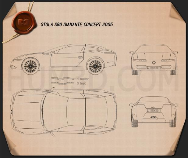 Stola S86 Diamante 2005 car clipart