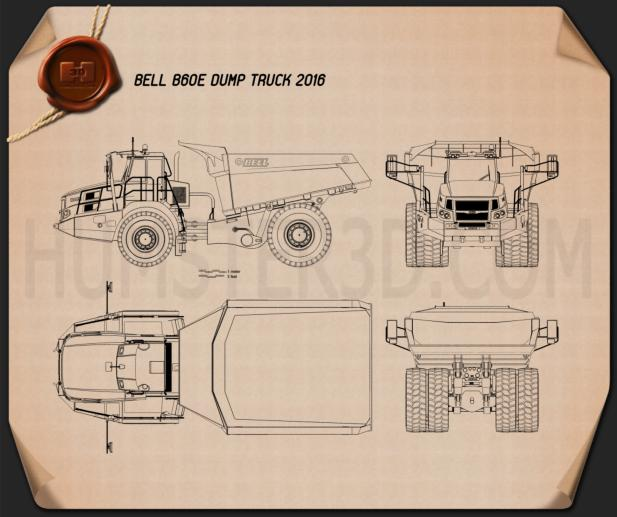 Bell B60E Muldenkipper 2016 clipart