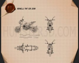 Benelli TNT 125 2018 Motorcycle clipart
