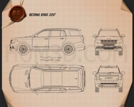 Beijing BJ90 2017 car clipart