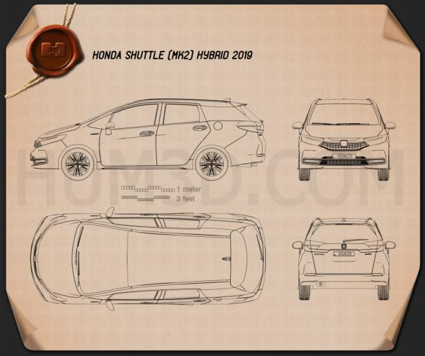 Honda Shuttle hybrid 2019 clipart