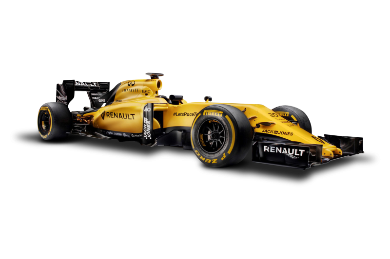 Renault RS16 Formula 1 Carro de corrida Imagem Clipart