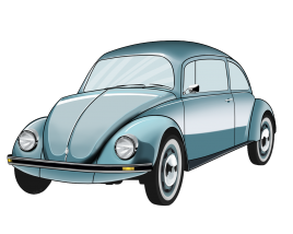 Volkswagen Beetle stylized