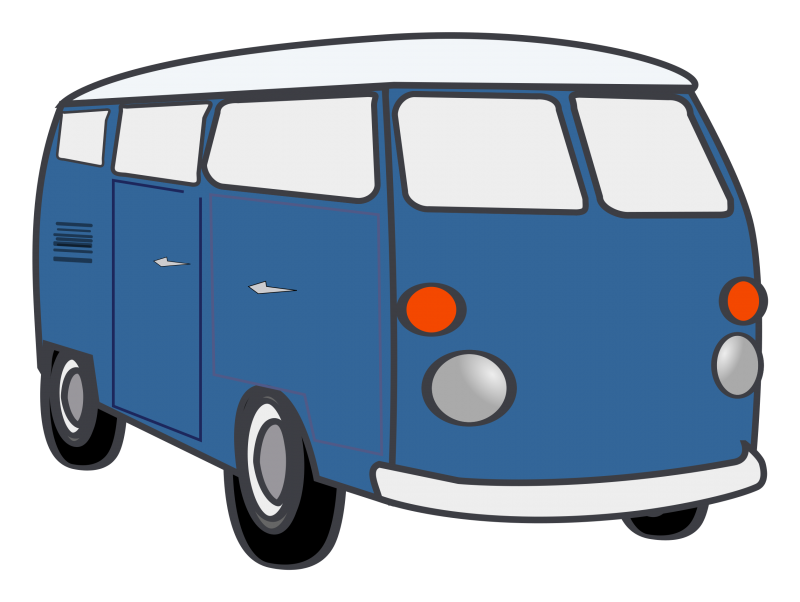 Volkswagen Transporter Bus Clipart Image