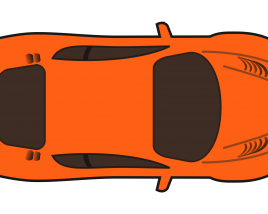 Sports Car Top view