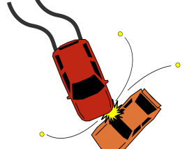 Top view Car Crash Image