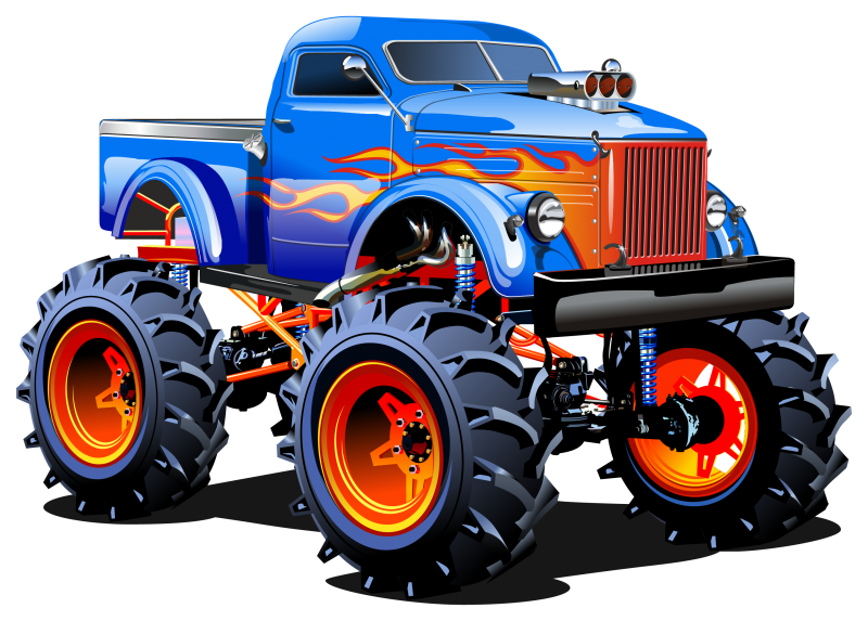 Realistic Monster Truck Clipart Image