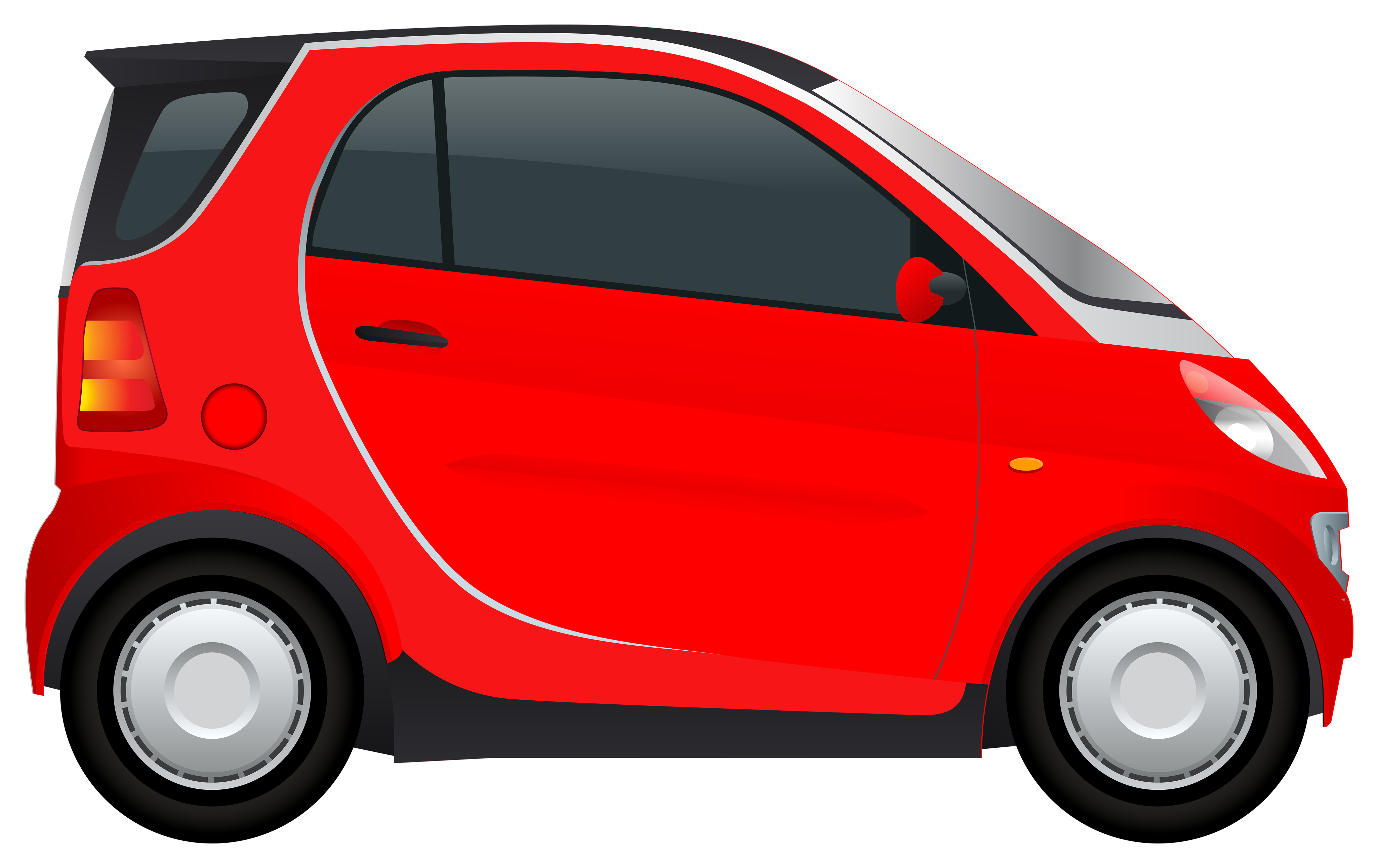 Free Red Mini Car Side View Clipart For Download