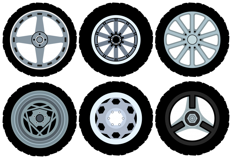 Car Wheel Clipart Image