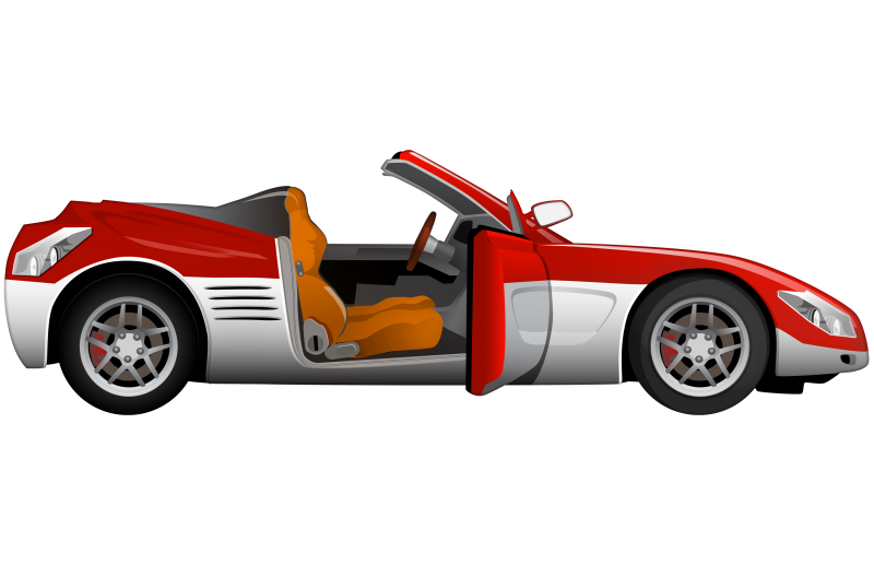 Descapotável Sports Car Imagem Clipart