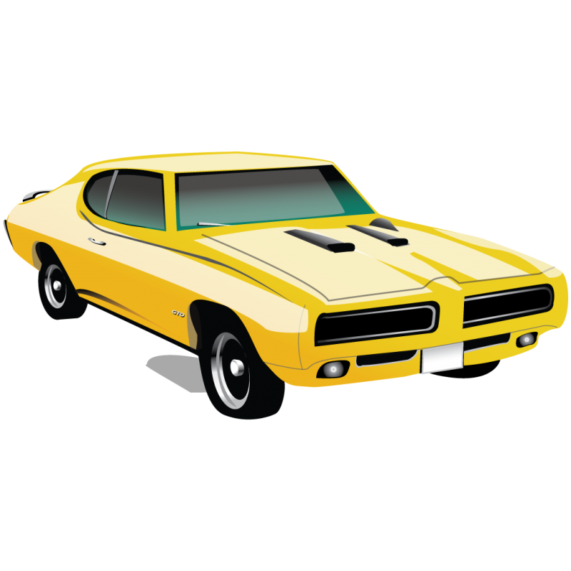 Genérico Amarelo Muscle car Imagem Clipart