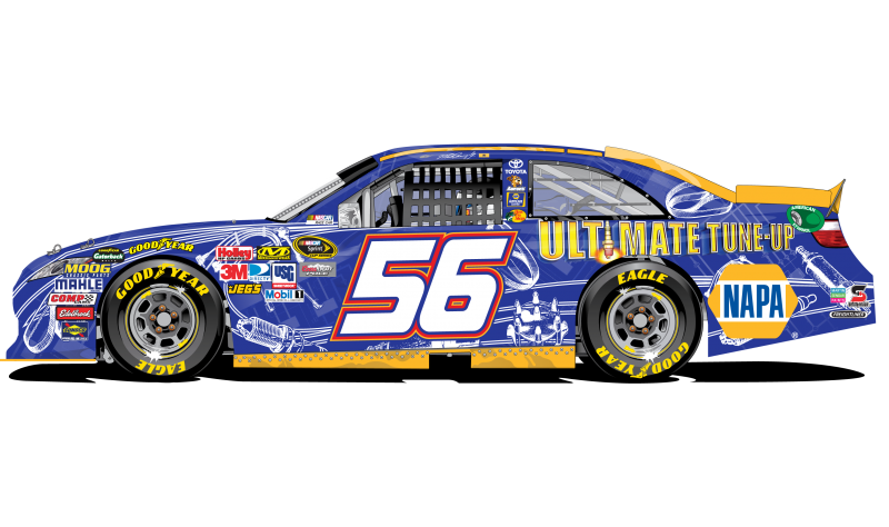 Nascar Car side view Clipart Image