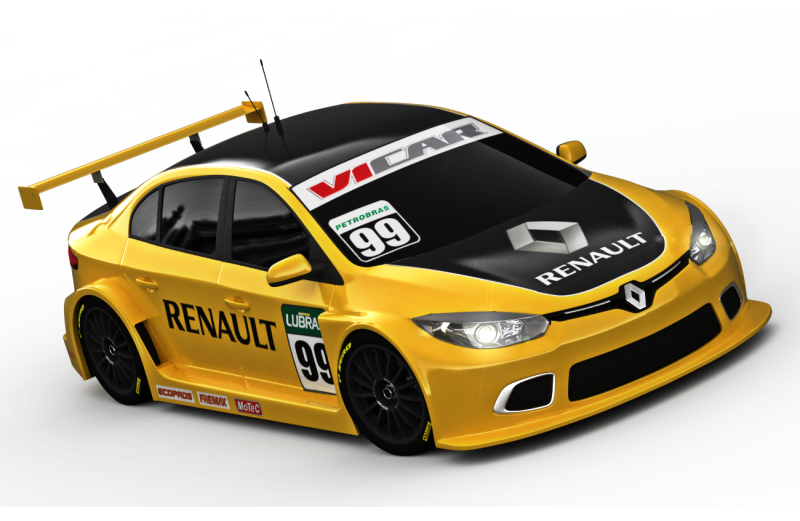 Yellow Stock Car Clipart Image