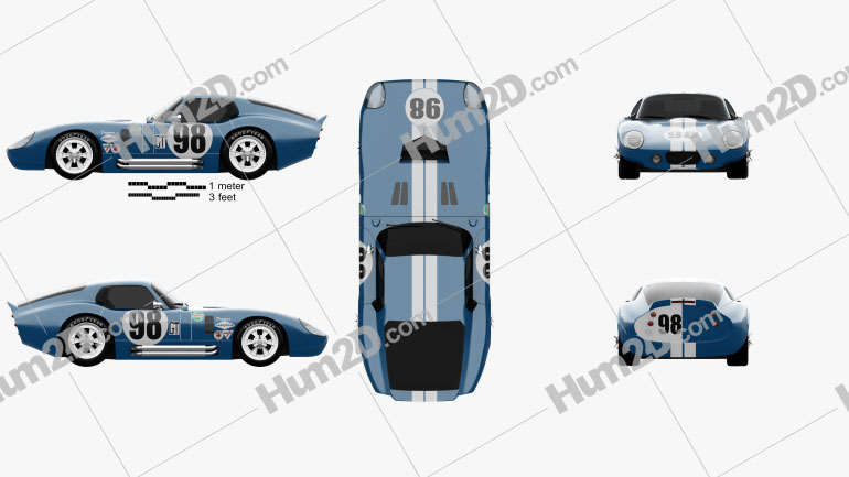 Shelby Cobra Daytona 1964 PNG Clipart