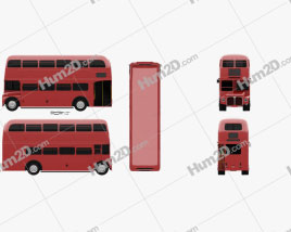 AEC Routemaster RM 1954 clipart