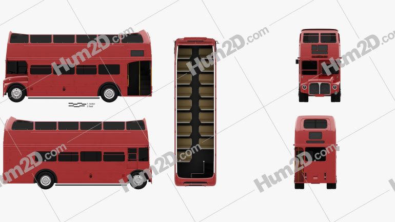 AEC Routemaster RMC 1954 PNG Clipart