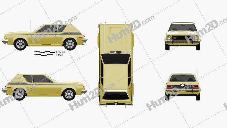 Amc Gremlin 1970 Clipart And Blueprint Download Vehicles Clip Art Images In Png Psd