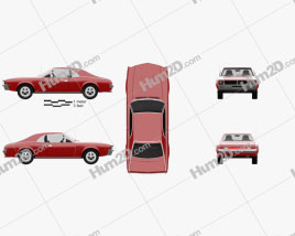 AMC Javelin 1968 car clipart